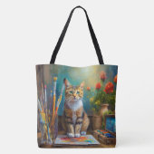 芸術的な猫 トートバッグ (裏面)