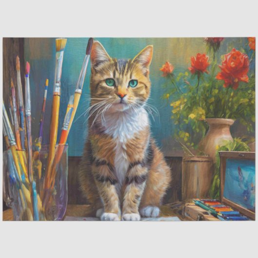 芸術的な猫 薄葉紙 (正面)