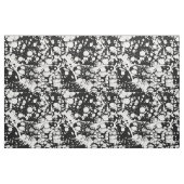芸術的な白黒のモダンの抽象芸術のペンキパターン ファブリック (ファットクウォーター)