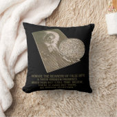 芸術的な穀物の円 クッション (ブランケット)