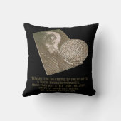 芸術的な穀物の円 クッション (裏面)