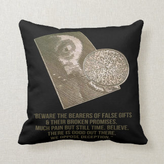 芸術的な穀物の円 クッション