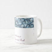 芸術的な結婚式のマグ コーヒーマグカップ (正面右)