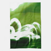 "芸術的な緑" キッチンタオル (縦)