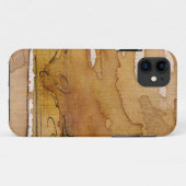 芸術的な背景の水彩画 Case-Mate iPhoneケース (裏面(横))