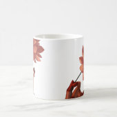 芸術的な花を持つ手のコーヒーマグ コーヒーマグカップ (中央)