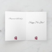 芸術的な花火と新しい年 シーズンカード (内部)