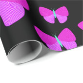 芸術的な蝶包装紙の群れ ラッピングペーパー (ロールコーナー)