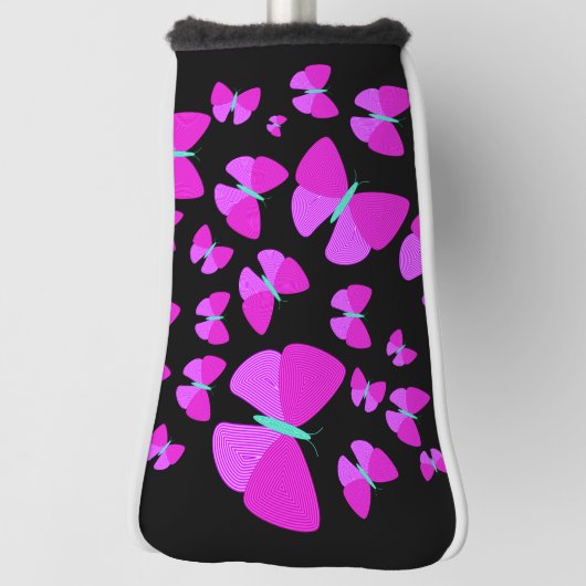 芸術的な蝶運搬人カバーの群れ ゴルフヘッドカバー (回転90)