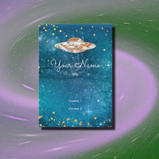芸術的な銀河のUFO 名刺