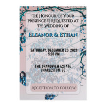 芸術的な青緑色の枝 ピンクの空 モダン