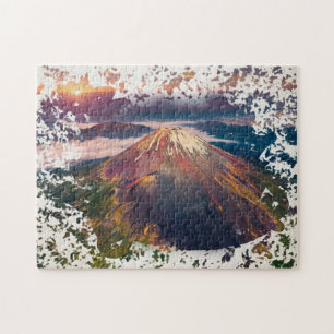 芸術的な風景 富士山日の出 ジグソーパズル