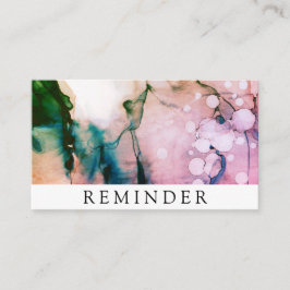 芸術的な*~*のサロン及びスパの暗い赤紫色の上品の抽象芸術 予約カード