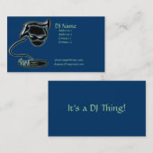 芸術的なDJの名刺 名刺 (正面/裏面)