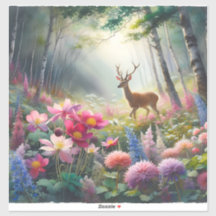 芸術的に捕獲された天然林鹿