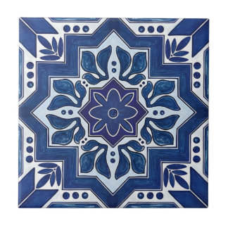 芸術的に繊細なフローラパターンのタイル タイル