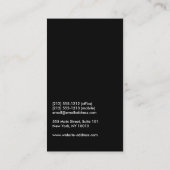 芸術的に額縁の付いた写真家，ビデオグラファー 名刺 (裏面)