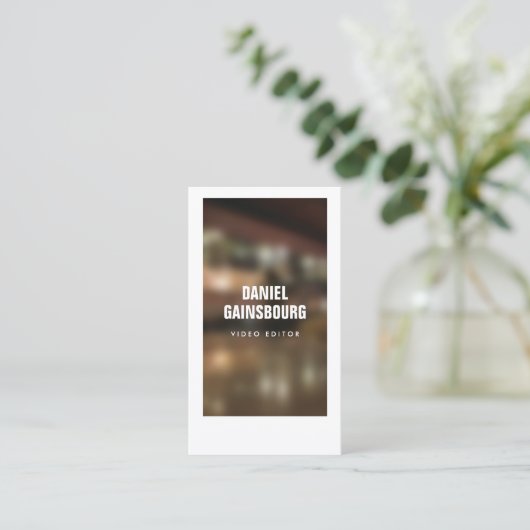 芸術的に額縁の付いた写真家，ビデオグラファー 名刺 (スタンド正面)