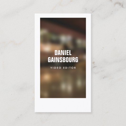 芸術的に額縁の付いた写真家,ビデオグラファー 名刺 (正面)