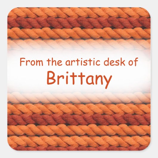 芸術的のステッカスタムカーから スクエアシール (正面)