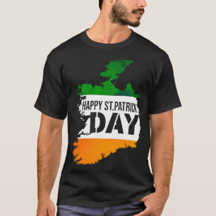 芸術的アイルランド大陸の聖パトリック・デイI Tシャツ