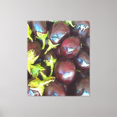 芸術的アウベルギーズブラック輪郭アート キャンバスプリント (正面)