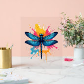 芸術的アカラフルポップ・アートのト絵を描ラゴフライ アクリルサイン (ウェディング)