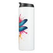 芸術的アカラフルポップ・アートのト絵を描ラゴフライ タンブラー (回転右)