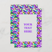 芸術的アールヌーボーフローラ招待状 招待状 (正面/裏面)