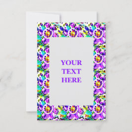 芸術的アールヌーボーフローラ招待状 招待状