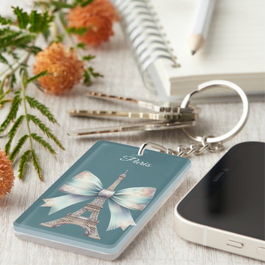 芸術的エッフェル塔 キーホルダー (正面右)