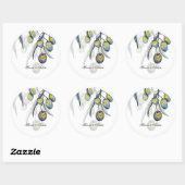 芸術的オリーブ色彩の鮮やか手水色 ラウンドシール (シート)