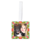 芸術的カスタムPhoto Cubeクリスマス飾り キューブオーナメント (正面)