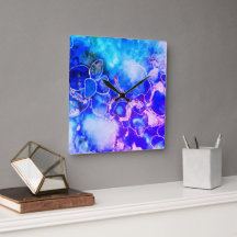 芸術的カラフル壁時計