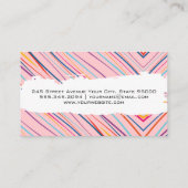 芸術的カラフル抽象芸術 名刺 (裏面)