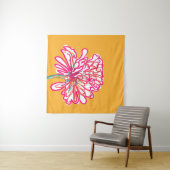 芸術的カラフル花 タペストリー (インサイチュ(横))