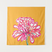 芸術的カラフル花 タペストリー (正面)