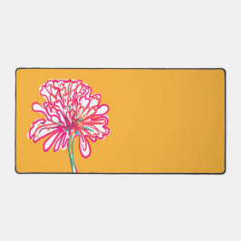 芸術的カラフル花 デスクマット