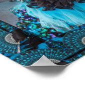 芸術的カーニバル衣装ポートレート、ヴェネツィア ポスター (角)