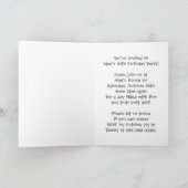 芸術的キルティング形状カスタマイズ可能招待状 招待状 (内部)