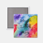 芸術的クリエイティブの水彩 マグネット (正面/裏面)