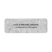 芸術的クリエイティブライトグレーカラーファスタイリッシュミリ ラベル (正面)