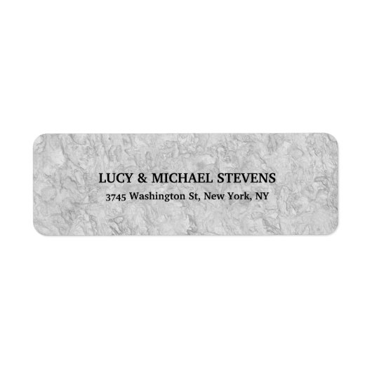 芸術的クリエイティブライトグレーカラーファスタイリッシュミリ ラベル (正面)