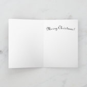 芸術的クリスマスツリー シーズンカード (内部)