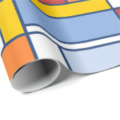 芸術的クールモダンギフト紙モンドリアンスタイル ラッピングペーパー (ロールコーナー)