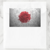 芸術的クール日本の旗 長方形シール (バッグ)