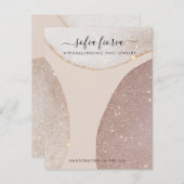 芸術的グリッター大型ジュエリー表示カード ポストカード (正面/裏面)