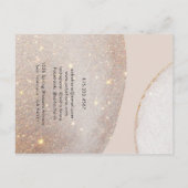 芸術的グリッター大型ジュエリー表示カード ポストカード (裏面)