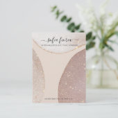 芸術的グリッター大型ジュエリー表示カード ポストカード (スタンド正面)