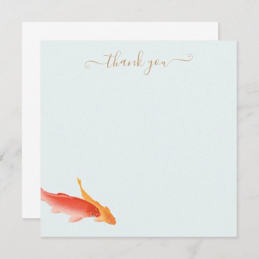 芸術的コイフィッシュありがとう ノートカード (正面/裏面)